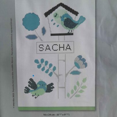 Protège carnet de Sant é « Sacha » L’arbre aux oiseaux