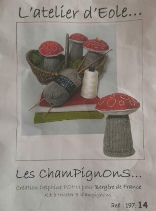 Kit tricot « Champignons »