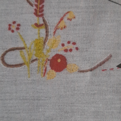 Kit Broderie Traditionnelle Initiale « L» comme