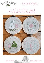 NOEL Pastel aux rubans de Soie