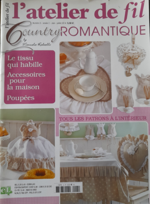 Livre "L’ATELIER du FIL – Country Romantique"