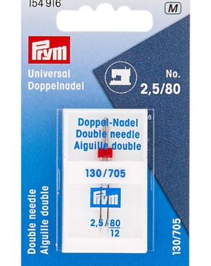 Aiguille DOUBLE pour machine à coudre