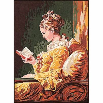 Canevas “Jeune Fille lisant