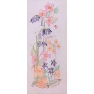 Kit Blackwork "Fleurs de Printemps"