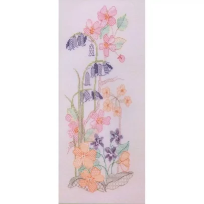 Kit Blackwork “Fleurs de Printemps”