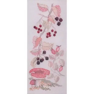Kit Blackwork "Fleurs d'Automne"