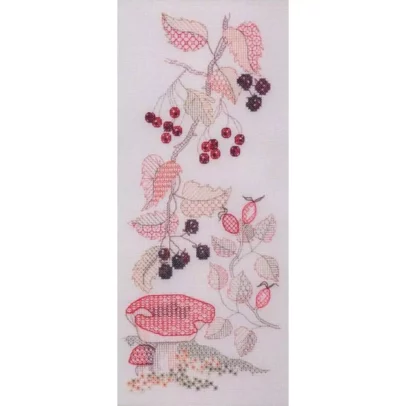 Kit Blackwork “Fleurs d’Automne”