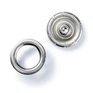 Boutons Pression Jersey 10 m/m argenté