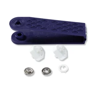 Bouton Pression Jersey 10 m/m blanc