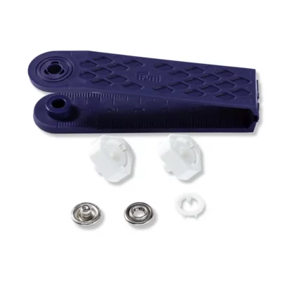 Bouton Pression Jersey 10 m/m blanc