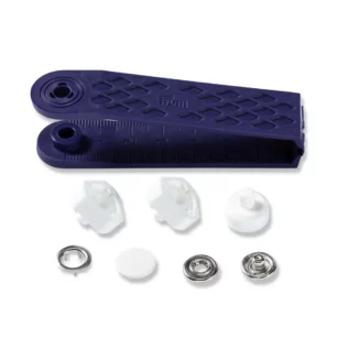 Boutons Pressions "Jersey" 12 m/m Blanc