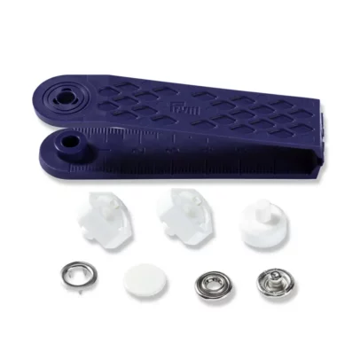 Boutons Pressions “Jersey” 12 m/m Blanc