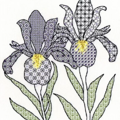 Kit Blackwork “Irises”