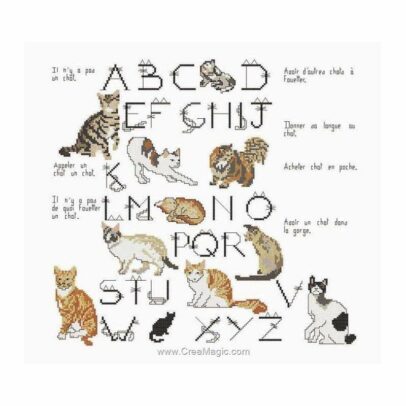Kit Points Comptés “Expression de Chats”
