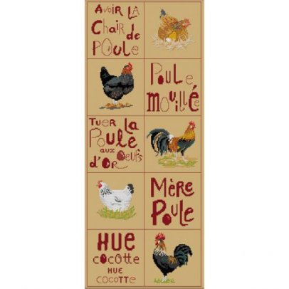 kit Points Comptés “Dictons de Poules”