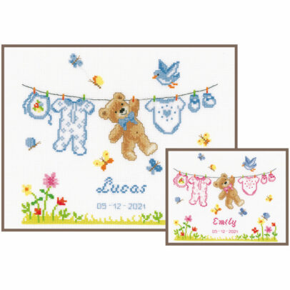 Kit Points Comptés “Ours de naissance”