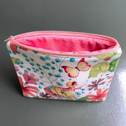 KIT pochette à zip “Papillons blancs”