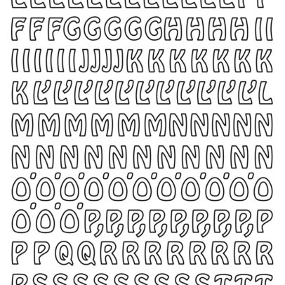 Sticker  257 “Lettres Majuscules”