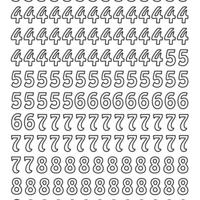 Sticker 261 “Chiffres”