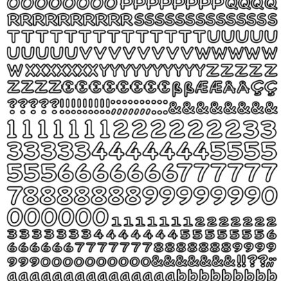 Stiker 269 “Lettres Majuscules – Minuscules et Chiffres”
