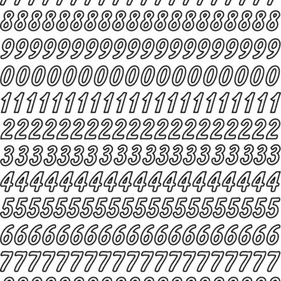 Sticker 325 “Chiffres”