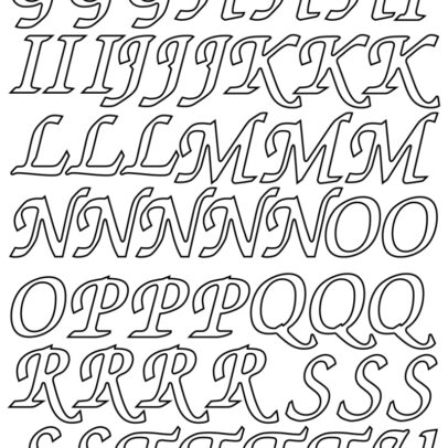 Sticker 345 “Lettres Majuscules”